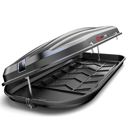 RT16D – PENDA Cargo Carrier, Box Style Compatible With Cross Bars 16 Cubic Foot Roof Top Mount Lockable Dual Side Ope...